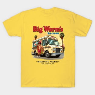 Big Worm’s Ice Cream T-Shirt – Whatchu Want? – Retro Urban Hip-Hop Style – Los Angeles CA T-Shirt